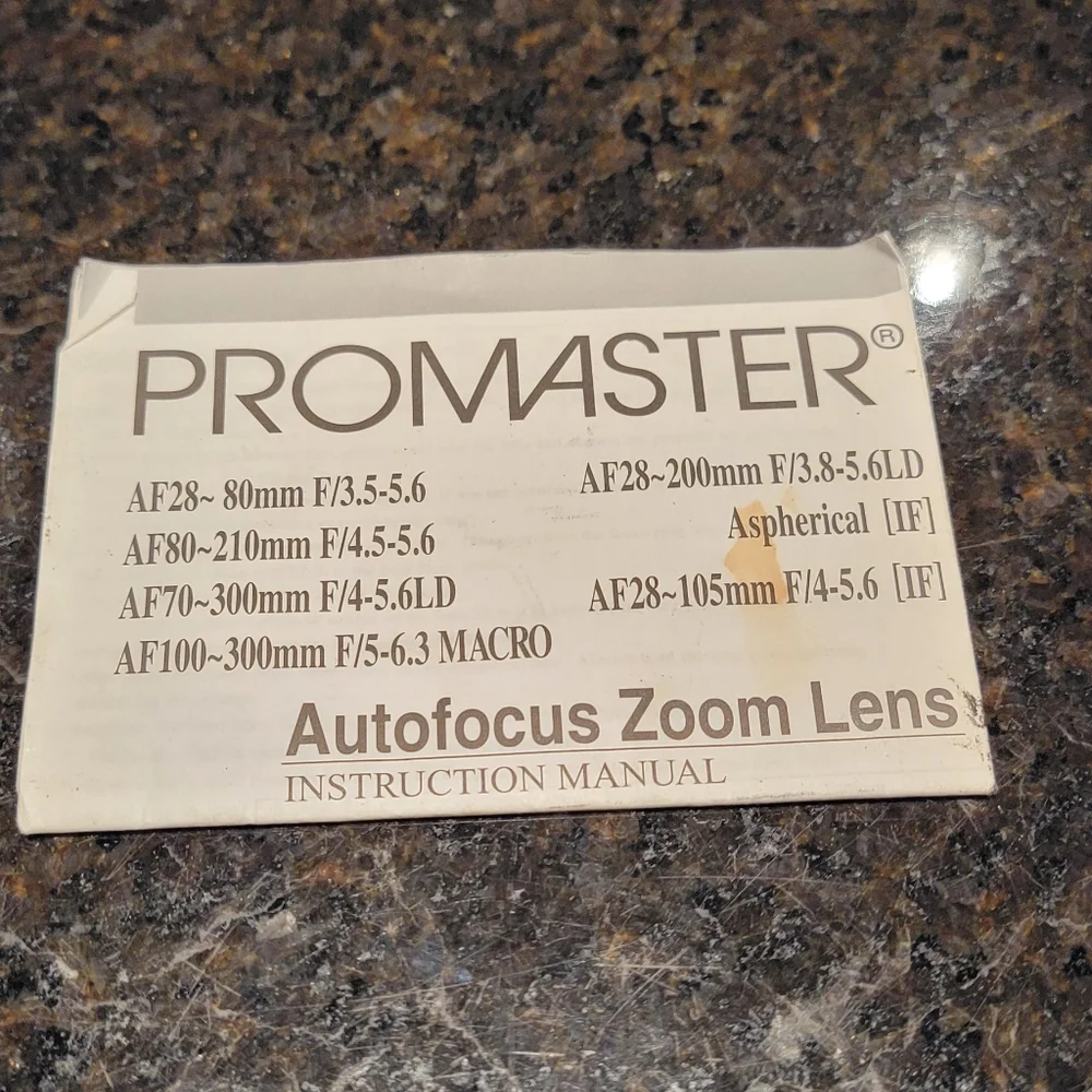 Olympus Promaster 28-80mm Camera Lens